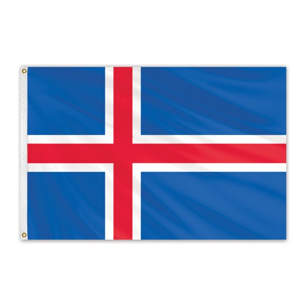 Global Flags Unlimited Clearance Iceland 4'x6' Nylon Flag CC00081